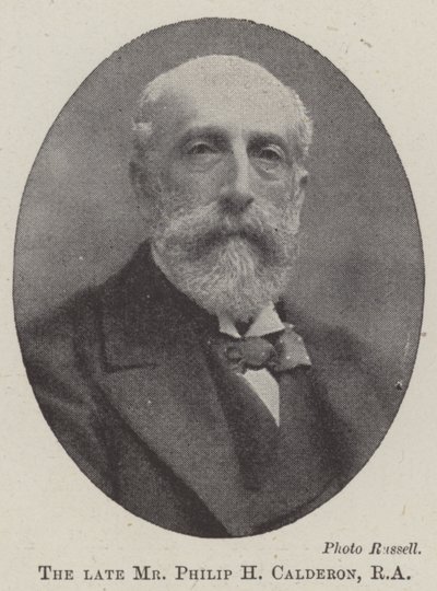 The Late Mr. Philip H. Calderon, RA by English Photographer