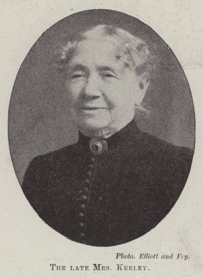 The Late Mrs Keeley by English Photographer