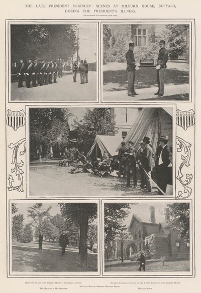 The late President McKinley, Scenes at Milburn House, Buffalo, during the President