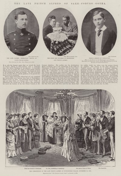 The late Prince Alfred of Saxe-Coburg-Gotha by English Photographer