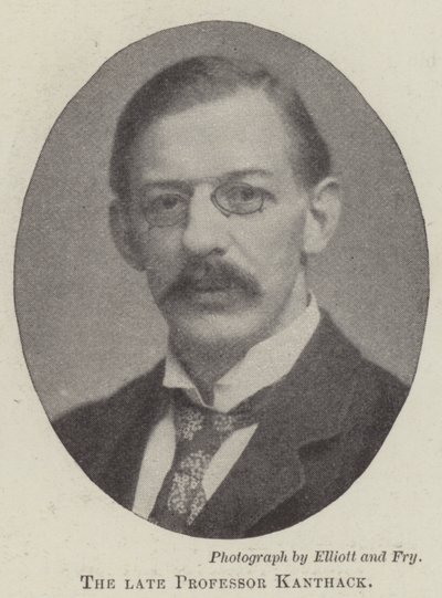 The Late Professor Kanthack by English Photographer