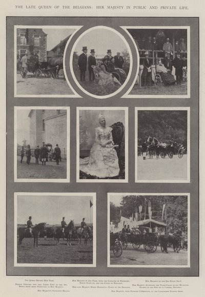 The late Queen of the Belgians, Her Majesty in Public and Private Life by English Photographer