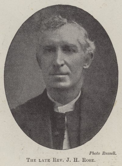 The Late Reverend J. H. Rose by English Photographer
