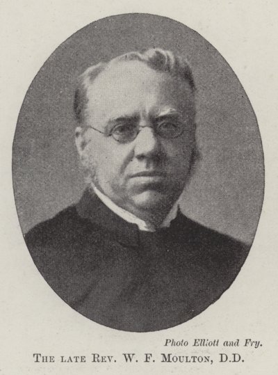 The late Reverend W F Moulton, DD by English Photographer
