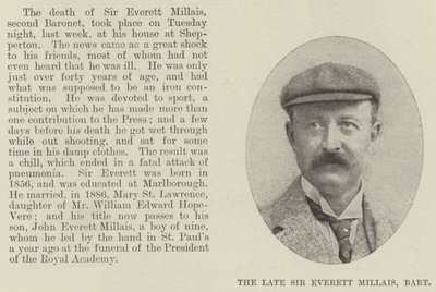 The Late Sir Everett Millais, Baronet by English Photographer