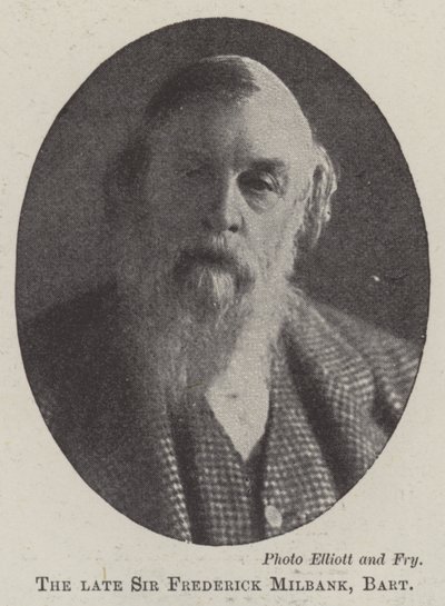 The Late Sir Frederick Milbank, Baronet by English Photographer