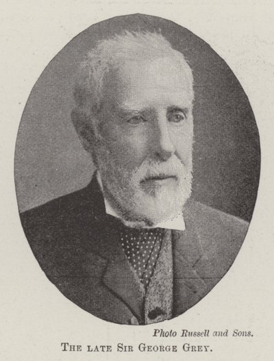 The late Sir George Grey by English Photographer
