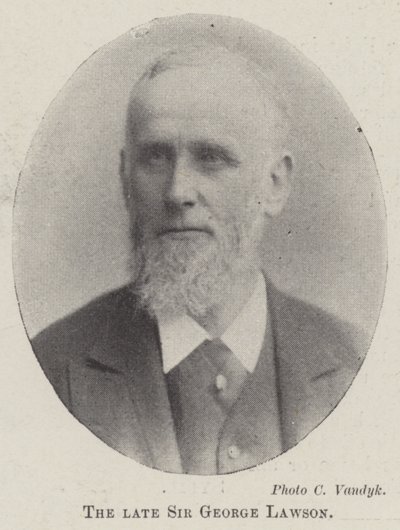 The late Sir George Lawson by English Photographer