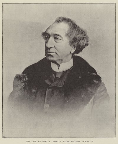 The Late Sir John Macdonald, Prime Minister of Canada by English Photographer