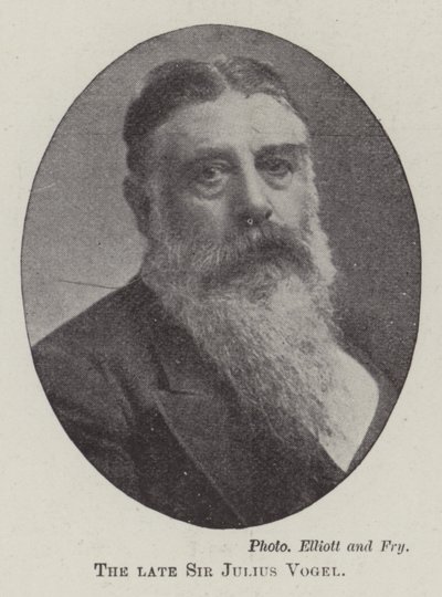 The Late Sir Julius Vogel by English Photographer