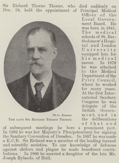 Sir Richard Thorne Thorne by English Photographer