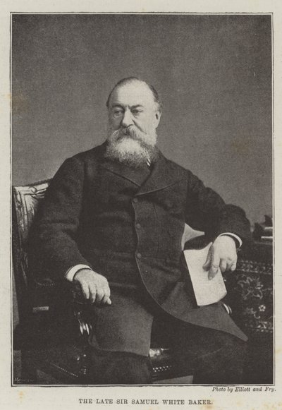 The late Sir Samuel White Baker by English Photographer