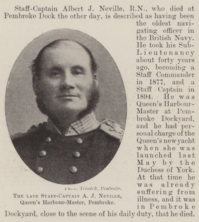The Late Staff-Captain A J Neville, Queen