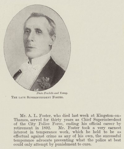 The Late Superintendent Foster by English Photographer