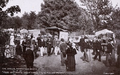 The Stalls on Hampstead Heath by English Photographer