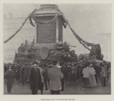 Trafalgar Day in Trafalgar Square by English Photographer