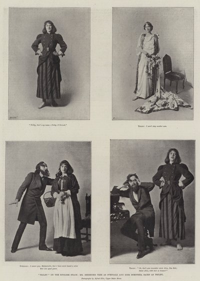 Trilby on the English Stage, Mr Beerbohm Tree as Svengali and Miss Dorothea Baird as Trilby by English Photographer