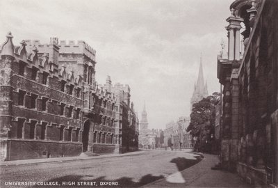 University College, High Street, Oxford by English Photographer