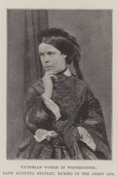 Victorian Women in Westminster, Lady Augusta Stanley, Buried in the Abbey 1876 by English Photographer