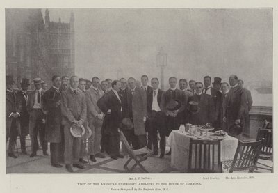 Visit of the American University Athletes to the House of Commons by English Photographer