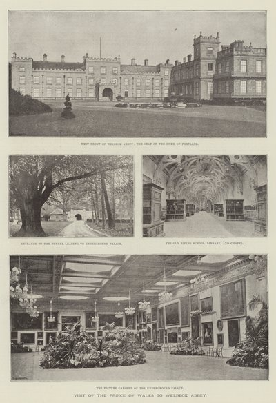 Visit of the Prince of Wales to Welbeck Abbey by English Photographer