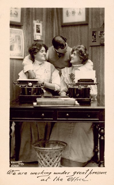 We are working under great pressure at the office by English Photographer