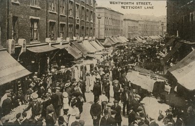 Wentworth Street, Petticoat Lane, London by English Photographer