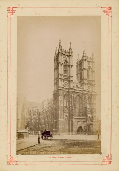 West towers of Westminster Abbey by English Photographer