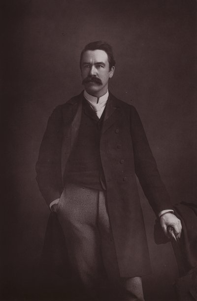 William Martin Conway, English art critic, politician and mountaineer by English Photographer