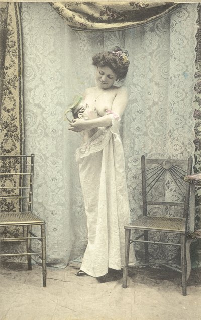 Woman Holding a Toby Jug by English Photographer