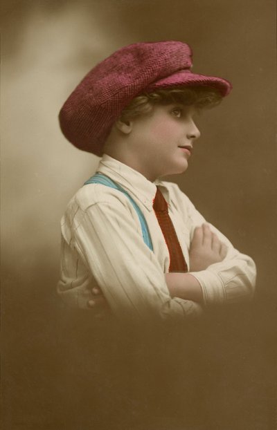 Young girl in a cap by English Photographer