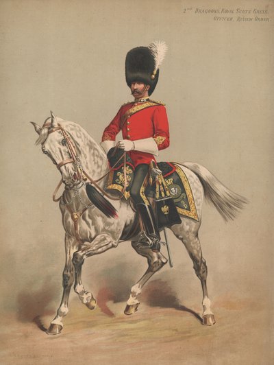 2nd Dragoons, Royal Scots Greys, Officer, Review Order by English School