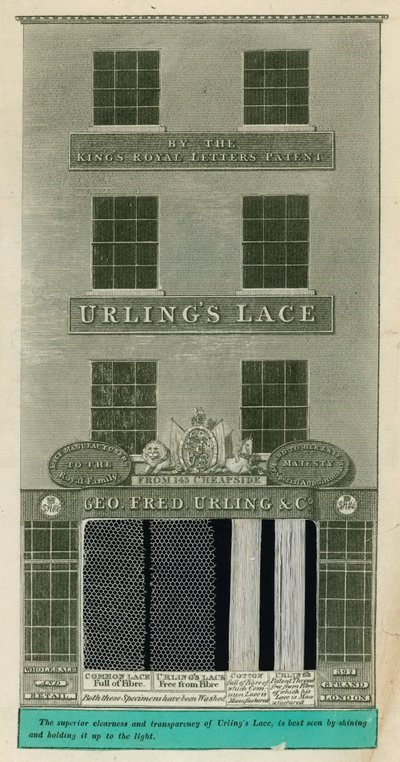 392 Strand, London; Geo. Fred. Urling & Co, Lace Makers by English School