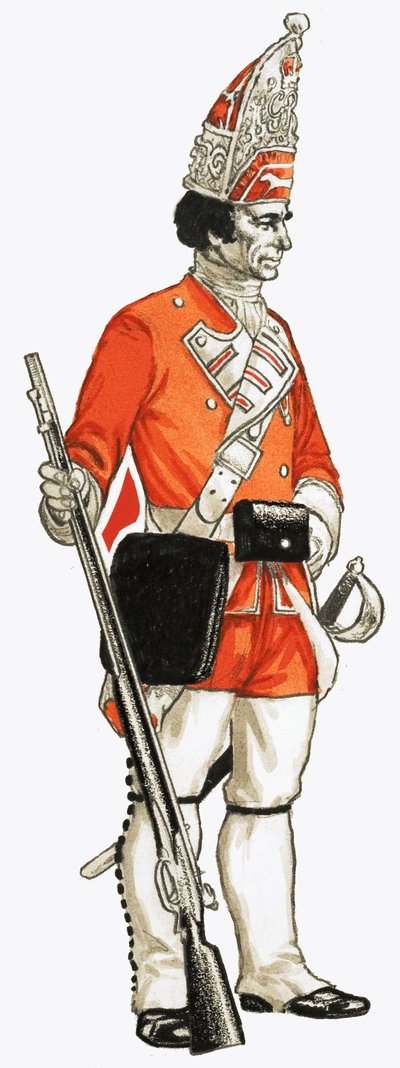 92nd Foot Grenadier 1751 by English School