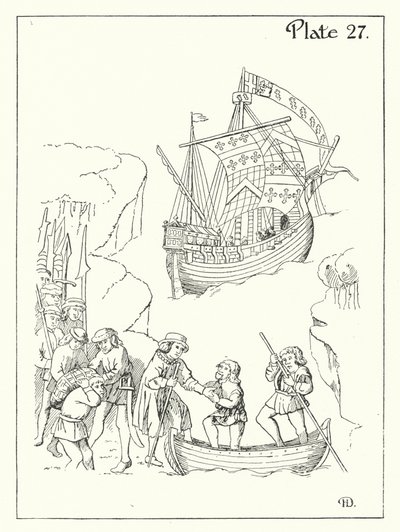 A 15th Century Ship by English School