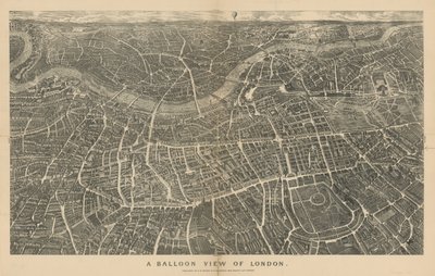 A Balloon View of London (Viewed from North) by English School
