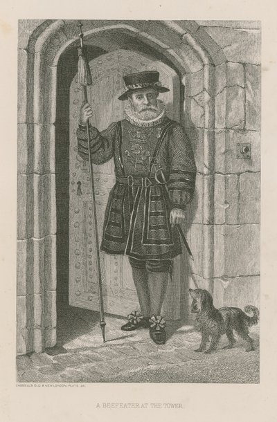 A Beefeater at the Tower by English School