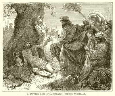 A Captive King (Pharnabazus) before Agesilaus by English School