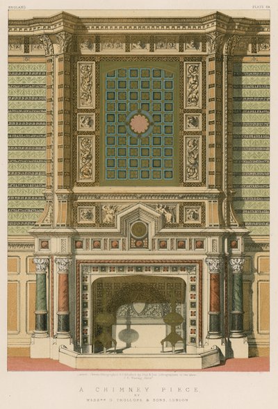 A Chimney Piece by Messrs G. Trollope and Sons, London by English School