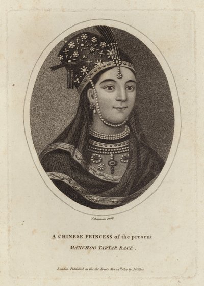 A Chinese Princess of the Present, Manchu Tartar Race by English School