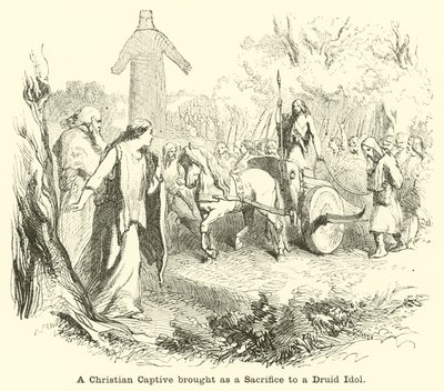 A Christian Captive Brought as a Sacrifice to a Druid Idol by English School