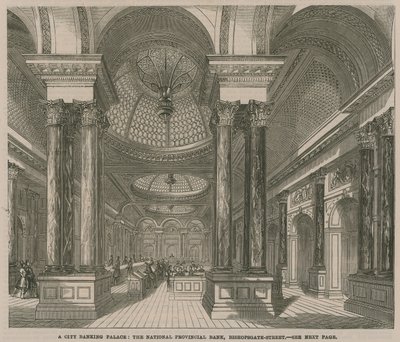 A City Banking Palace by English School