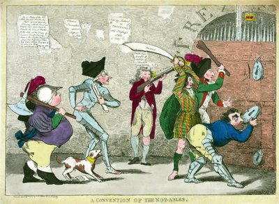 A Convention of the Not-Ables, pub. 1787 by English School