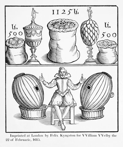 A Declaration Fixing the Date of the Next Drawing of the Great Standing Lottery for Virginia, printed by Felix Kyngston for William Welby, London, 1615 by English School