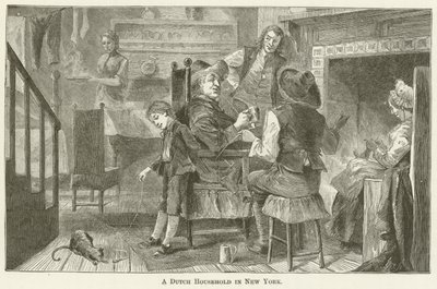 A Dutch Household in New York by English School