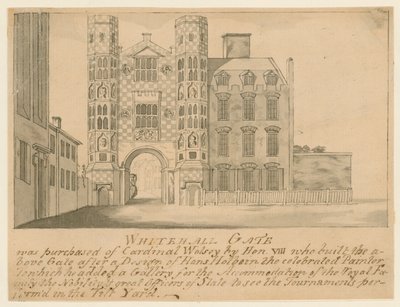 A Gate Belonging to the Old Palace of Whitehall by English School