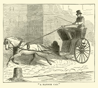A Hansom Cab by English School