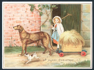 A Happy Christmas - greetings card by English School