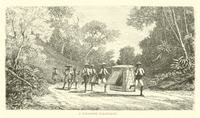 A Javanese Palanquin by English School