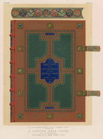 A Leather Book-Cover by F. Bedford by English School